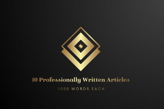 10 Professionally Written Articles 550 Words Each