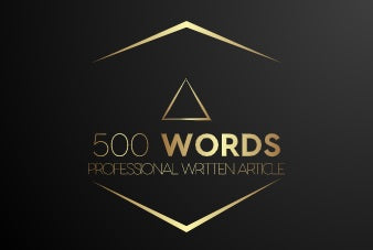 One 500 Words Professional Written Article